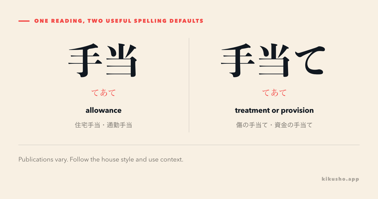 A spelling contrast separates the common allowance convention from treatment and practical provision.